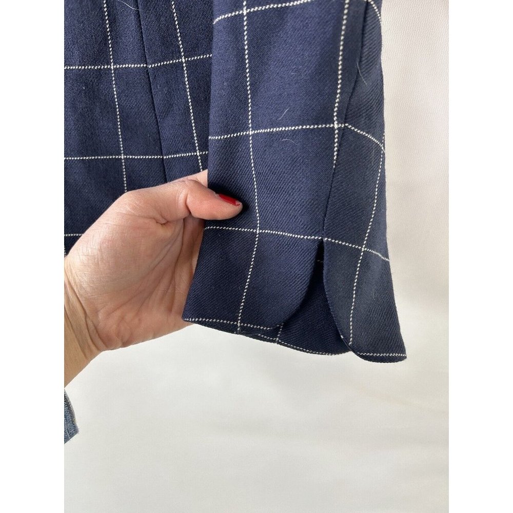 Pendleton Virgin Wool Windowpane Plaid Hook Latch… - image 6